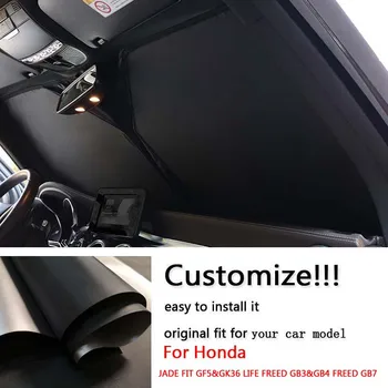 Настроить подгонку Авто Переднее Стекло Автомобиля Внутреннее Лобовое Стекло Солнцезащитный Козырек для Honda JADE FIT GF5 & GK36 LIFE FREED GB3 & GB4 FREED GB7