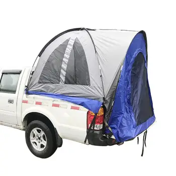 Водонепроницаемая палатка для грузовика, Огнестойкие палатки для пикапов с передним тентом для кемпинга, 190T, Огнестойкая полиэфирная палатка