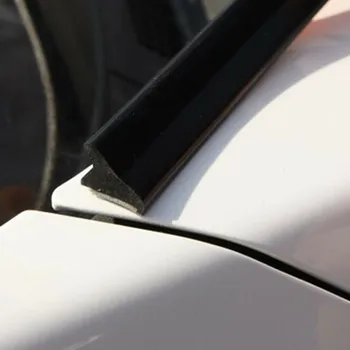 Уплотнительная лента длиной 1,8 м Лобовое стекло Авто Черный Передний капот с резиновой отделкой Универсальные детали для защиты от ветра Практичные