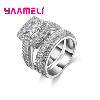 Кольцо из стерлингового серебра S925 Высокого качества в классическом ретро стиле, двойное кольцо в форме колеса, Квартет хрустальных камней для женщин и мужчин