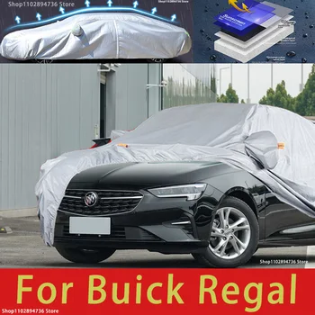 Для Buick Regal Наружная защита, полные автомобильные чехлы, солнцезащитный козырек от снега, водонепроницаемые пылезащитные внешние автомобильные аксессуары