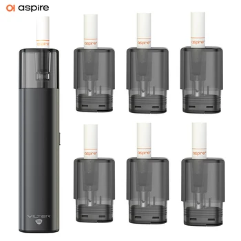 Aspire Vilter S Kit Plus 6 Капсул Для Электронных Сигарет Vaper Mod 2 мл Pod Системный Бак 1,0 Ом Сетчатая Катушка Для Курения Электронных сигарет Ecig