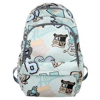 Школьные сумки для подростков, рюкзак с граффити для девочек, женский нейлоновый повседневный рюкзак для кампуса