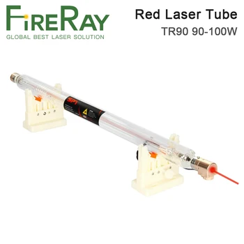 FireRay CO2 Лазерная трубка 90 Вт Диаметром 80 мм длиной 1280 мм с красной точкой для CO2 лазерной резки и гравировального станка