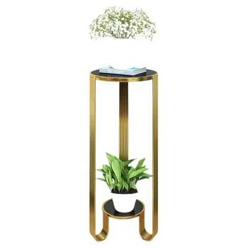 Гостиная с несколькими горшками для цветов с сочным зеленым укропом, декоративная стойка для растений, внутренняя железная подставка для цветов
