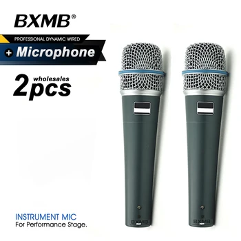 2шт Топ/Высококачественный Профессиональный Проводной микрофон BETA57 BETA57A Динамический Инструментальный микрофон для выступления в прямом эфире Караоке
