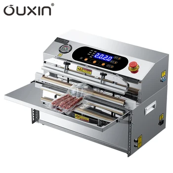 OUXIN OX-W500 Полуавтоматическая Внешняя Форсунка для промывки азотом Пищевых продуктов, мяса, Риса, Рыбы, Вакуумный упаковщик, Упаковочная машина