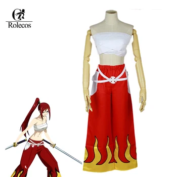 Rolecos Аниме Fairy Tail Косплей костюм Erza Scarlet Косплей костюм Бренда JapaneseUnisex Костюм на Хэллоуин